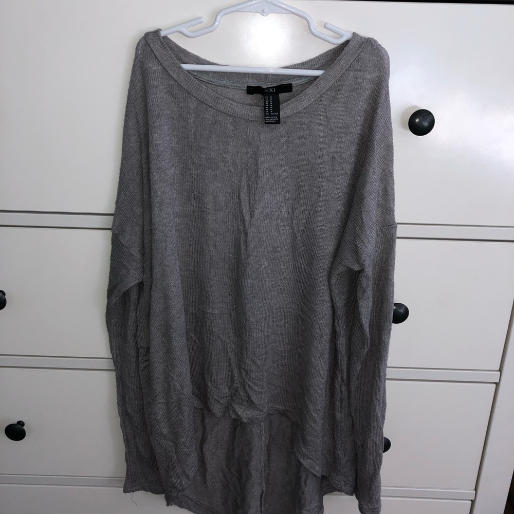 Gray Long Sleeve Sweater